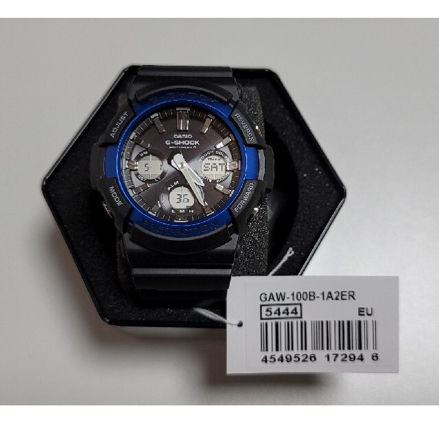 カシオ G-SHOCK デジアナ 電波ソーラー GAW-100B-1A2ER