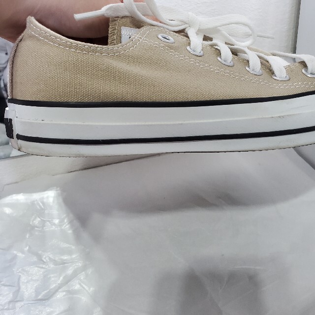 CONVERSE(コンバース)のコンバース　ローカットスニーカー　ベージュ　サイズ5(24センチ) レディースの靴/シューズ(スニーカー)の商品写真