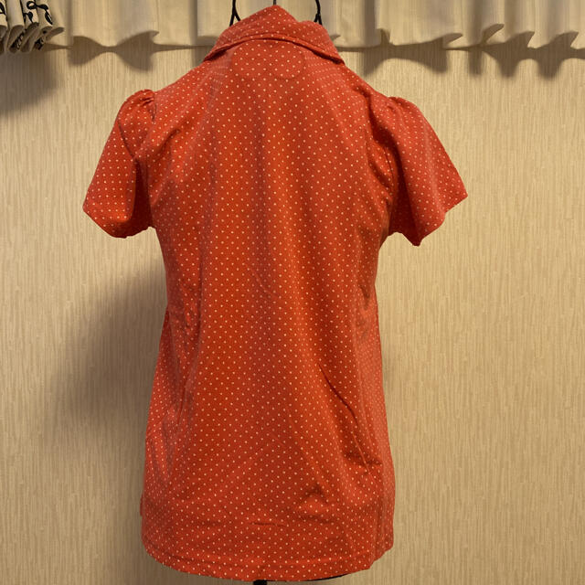 【2】Ｌ　水玉ポロシャツ　レディース　# レディースのトップス(ポロシャツ)の商品写真