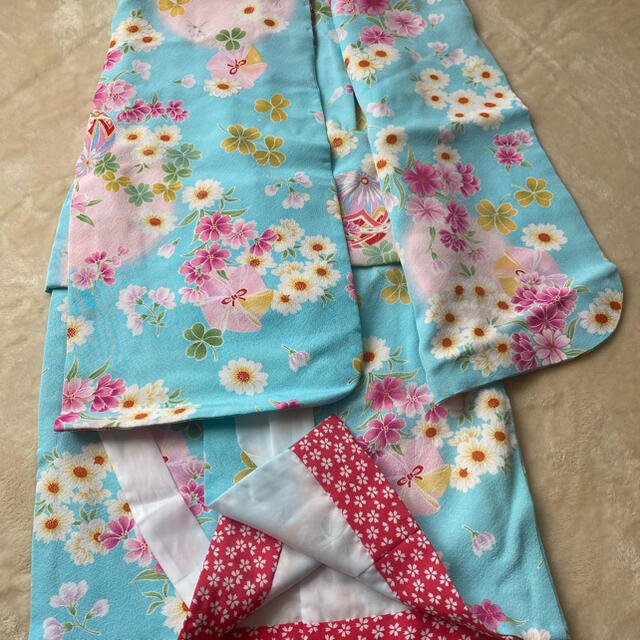 七五三　3歳女の子　被布着物セット キッズ/ベビー/マタニティのキッズ服女の子用(90cm~)(和服/着物)の商品写真