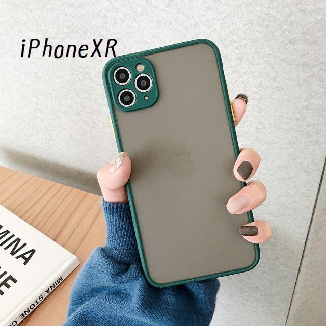 ♦新品送料込み♦ iPhoneXR シンプル カバー ケース ダークグリーン スマホ/家電/カメラのスマホアクセサリー(iPhoneケース)の商品写真