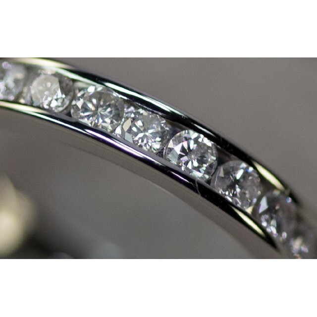 ｋｉｋｉ様専用　Pt900　1.00ct　セミエタニティダイヤモンドリング レディースのアクセサリー(リング(指輪))の商品写真
