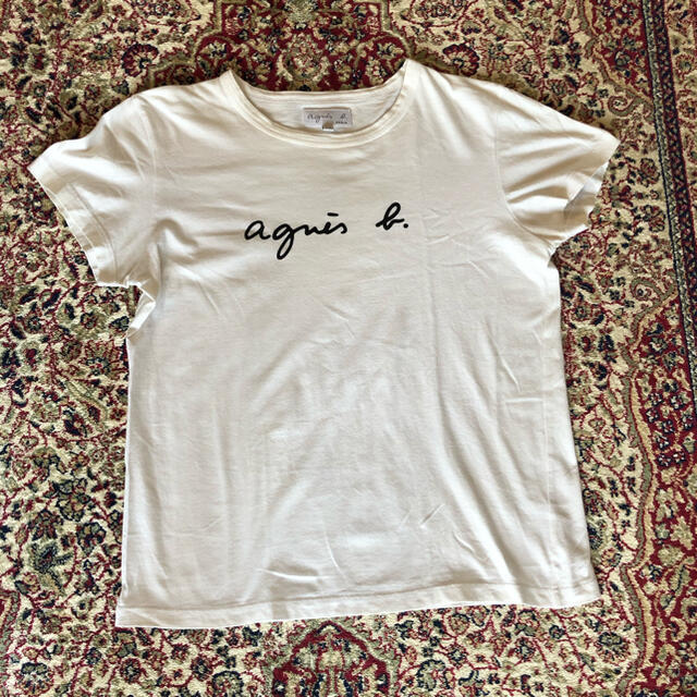 agnes b.(アニエスベー)のアニエスベー白Tシャツ レディースのトップス(Tシャツ(半袖/袖なし))の商品写真