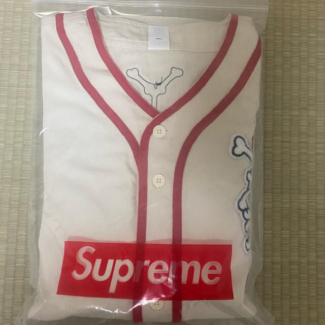 Supreme - Patches Denim Baseball Jersey Natural Lの通販 by あやか ...