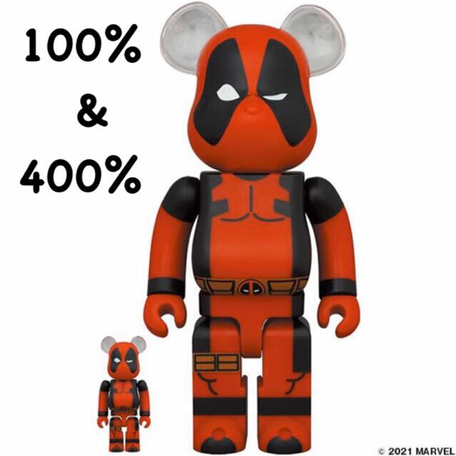 BE@RBRICK DEADPOOL 100％ & 400％berbrick