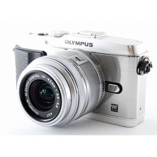 オリンパス(OLYMPUS)の#2577 超美品♪☆iPhone、スマホに写真転送☆ OLYMPUS E-P3(ミラーレス一眼)