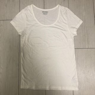 マウジー(moussy)のmoussy Tシャツ カットソー ホワイト(Tシャツ(半袖/袖なし))