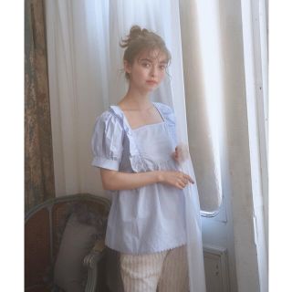 ワンアフターアナザーナイスクラップ(one after another NICE CLAUP)のback ribbon tunic blouse ♡ treat ürself(シャツ/ブラウス(半袖/袖なし))