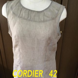 コルディア(CORDIER)のCORDIER コルディア　42  タンクトップ(カットソー(半袖/袖なし))