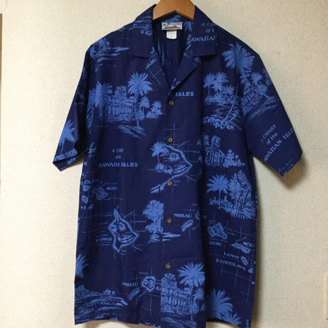 Reyn Spooner(レインスプーナー)の【良品】③ old shirt made in Hawaii ハワイ島柄 M寸 メンズのトップス(シャツ)の商品写真