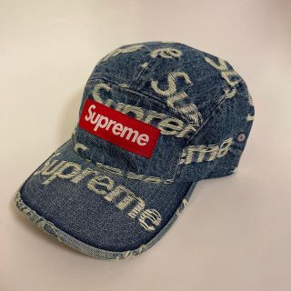 シュプリーム(Supreme)のSupreme Frayed Logos Denim Camp Cap Blue(キャップ)