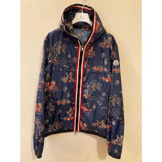 モンクレール(MONCLER)のモンクレール　ナイロンジャケット　パーカー　フード　ハワイアン　ネイビー　希少(ナイロンジャケット)