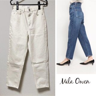 ミラオーウェン(Mila Owen)の新品　Mila Owen　テーパード デニムパンツ(デニム/ジーンズ)