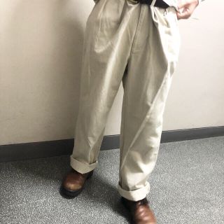 ポロラルフローレン(POLO RALPH LAUREN)の【ゆるダボ】90s ポロ ラルフローレン チノパン チノ ベージュ オフホワイト(チノパン)