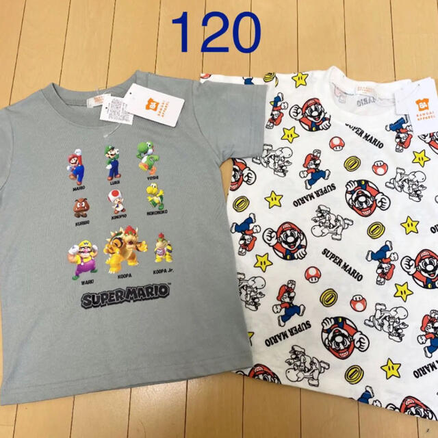 ポケットいっぱい 新品 スーパーマリオ tシャツ 120 半袖 男の子 マリオ 通販 Tシャツ120