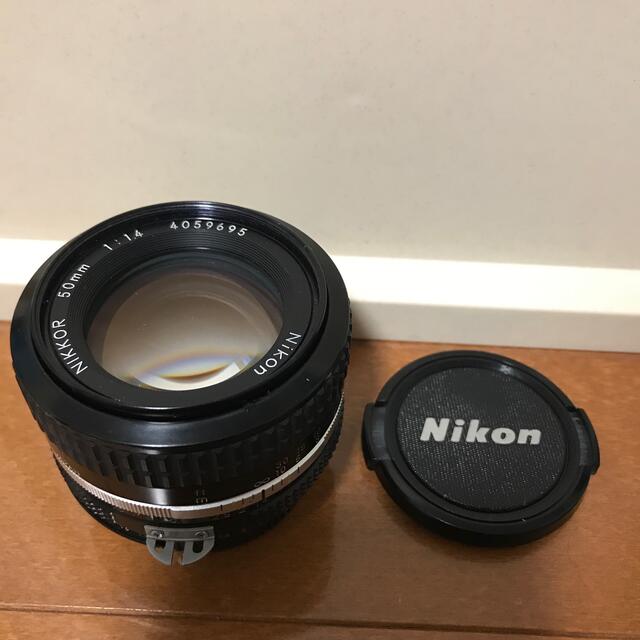 Nikon(ニコン)のnikon Ai 50mm f1.4 スマホ/家電/カメラのカメラ(レンズ(単焦点))の商品写真