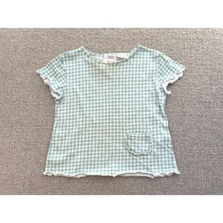 ザラキッズ(ZARA KIDS)のザラベビー　ギンガムチェック　トップス(Ｔシャツ)