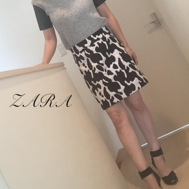 ZARA アニマル柄ミニスカートS