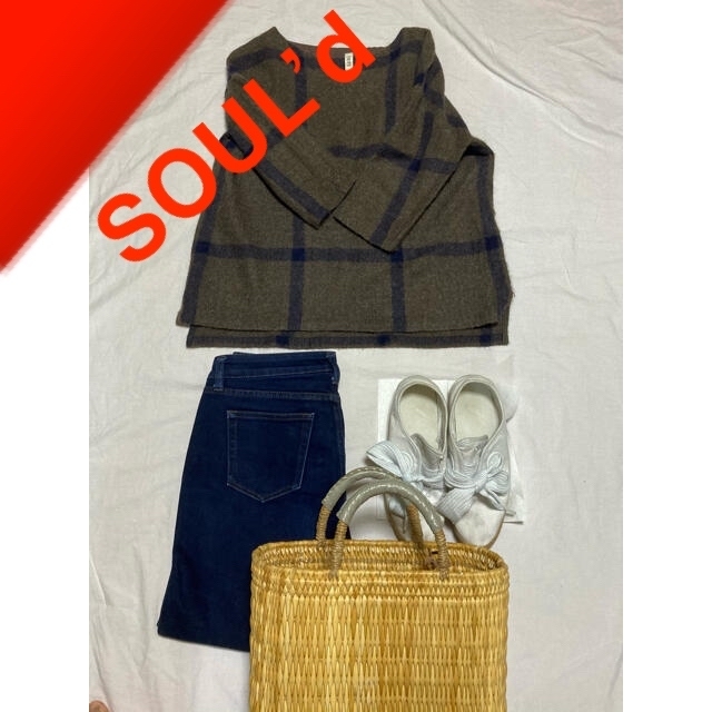 送料無料/プレゼント付♪ BOTTEGA VENETA 七分袖ニットワンピースL