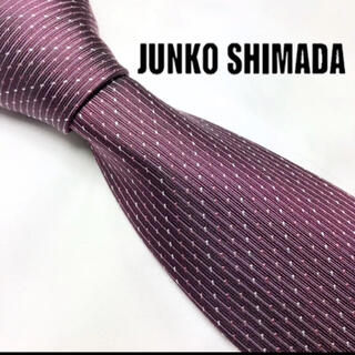 ジュンコシマダ(JUNKO SHIMADA)の[撃美品！]JUNKO SIMADA 人気ドット柄 シルク100%(ネクタイ)