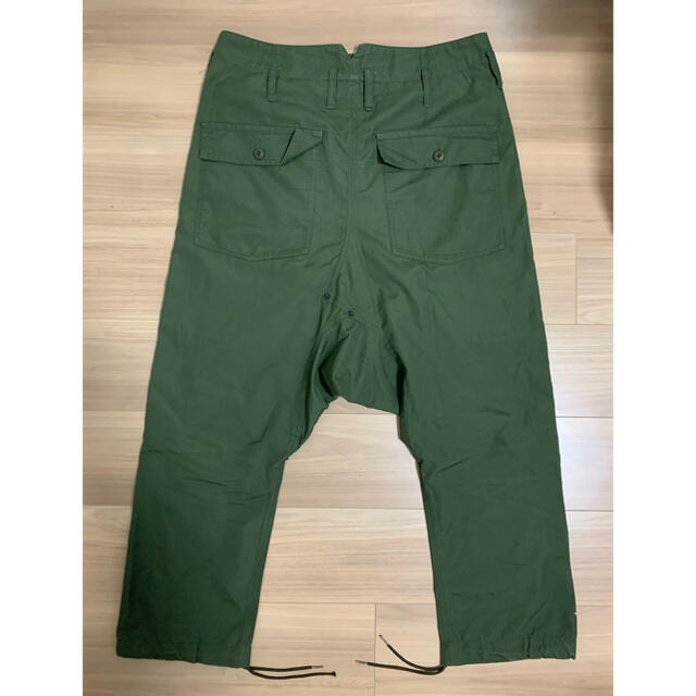 GANRYU 15AW 綿チノクロス製品洗いベイカーサルエルパンツ-S