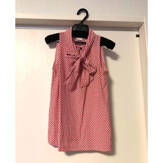 ケイトスペードニューヨーク(kate spade new york)の【値下】kate spade new york ボウタイトップス(カットソー(半袖/袖なし))