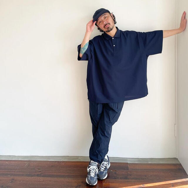 WEB限定】 S.F.C 1LDK annex BIG POLO ポロシャツ ネイビー