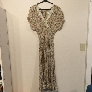 グリモワール(Grimoire)の【美品】グリモワール vintage dress 花柄ワンピース(ロングワンピース/マキシワンピース)