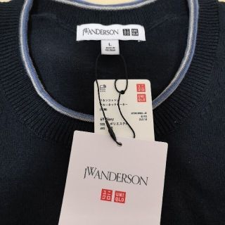 ユニクロ(UNIQLO)の値下げ ユニクロ JW ANDERSON リネンブレンドクルーネックセーター L(ニット/セーター)