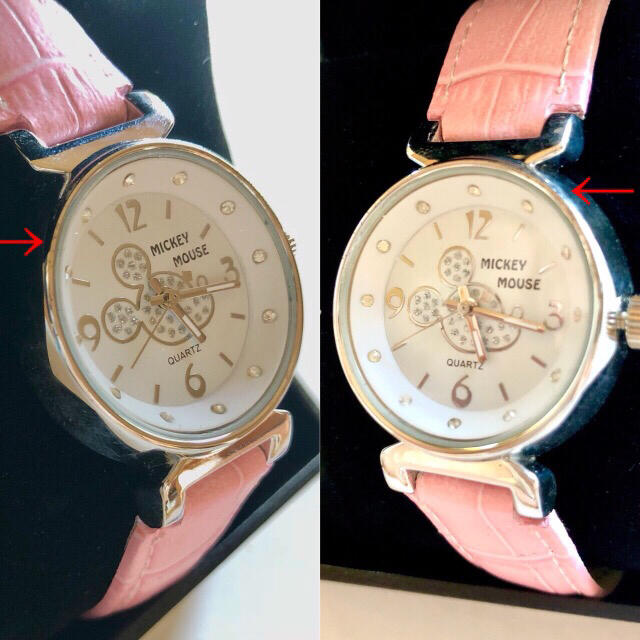 Disney(ディズニー)のディズニー ミッキー 腕時計 スワロフスキー 未使用 レディースのファッション小物(腕時計)の商品写真