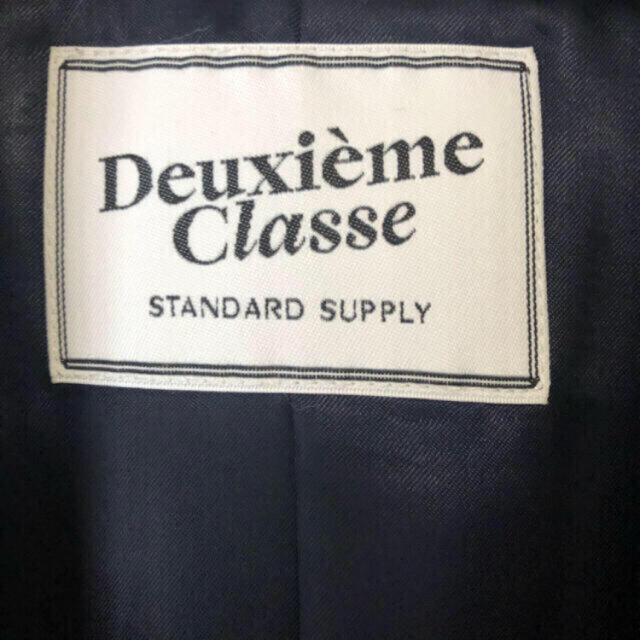 DEUXIEME CLASSE(ドゥーズィエムクラス)のDeuxieme Classe    ウールギャバ　紺ブレ　ネイビー　ジャケット レディースのジャケット/アウター(テーラードジャケット)の商品写真