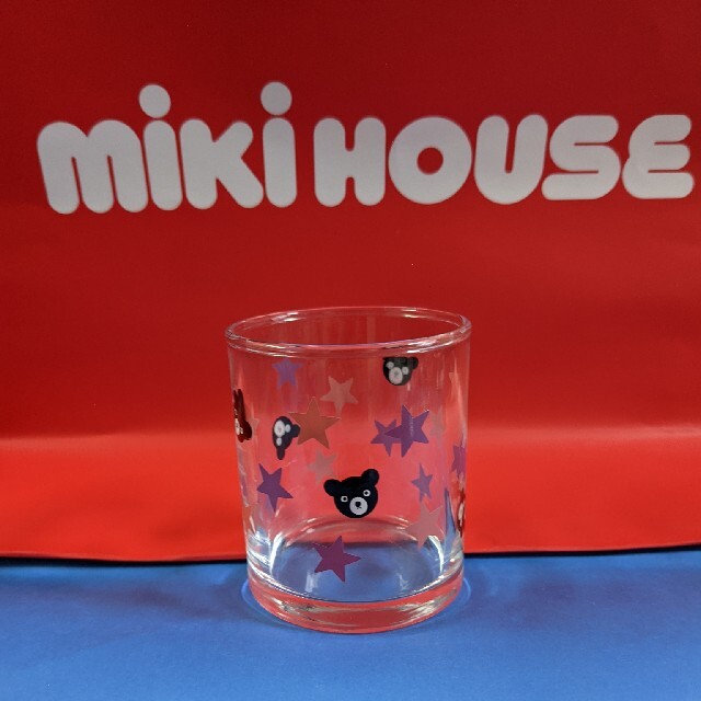 mikihouse(ミキハウス)のガラスコップ　5個セット　ミキハウス　mikihouse インテリア/住まい/日用品のキッチン/食器(タンブラー)の商品写真