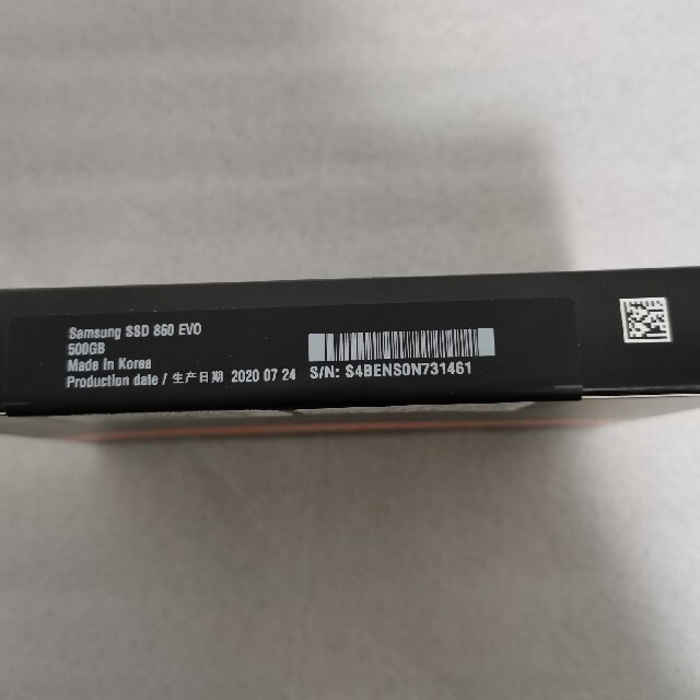 2021年2月中旬型番【新品未開封】サムスンSamsung SSD 860 EVOシリーズ 500GB