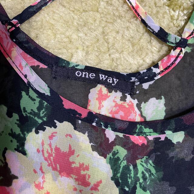 one*way(ワンウェイ)のone way　シフォンタンクトップ レディースのトップス(タンクトップ)の商品写真