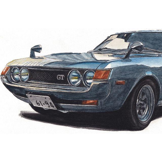 NC-1021トヨタセリカ2000GT限定版画 直筆サイン額装●作家平右ヱ門 7