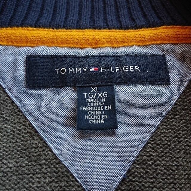 TOMMY HILFIGER(トミーヒルフィガー)の【大きいサイズ】トミーヒルフィガー 春秋 フルジップ ニット カーディガン メンズのトップス(カーディガン)の商品写真