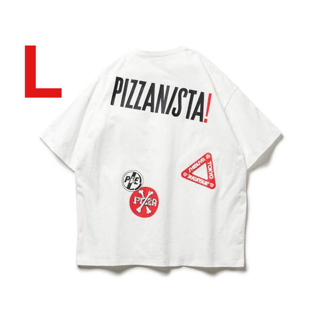 メンズPIZZANISTA TOKYO ARBEIT T-SHIRT 白 Tee