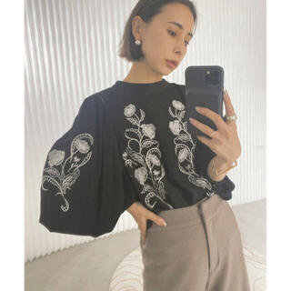 アメリヴィンテージ(Ameri VINTAGE)のAmerivintage lady embroidery puff blouse(シャツ/ブラウス(長袖/七分))