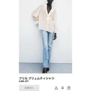 ザラ(ZARA)のZARA フリルブラウス(シャツ/ブラウス(長袖/七分))