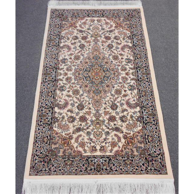 専用！高密度、輝く、多色織絨毯！本場イラン産70×120cm‐200961