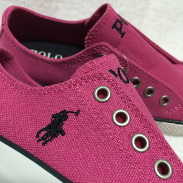 POLO RALPH LAUREN(ポロラルフローレン)の☆ばうちゃん様 専用☆新品✨ピンク♡スリッポン スニーカー キッズ/ベビー/マタニティのキッズ靴/シューズ(15cm~)(スリッポン)の商品写真