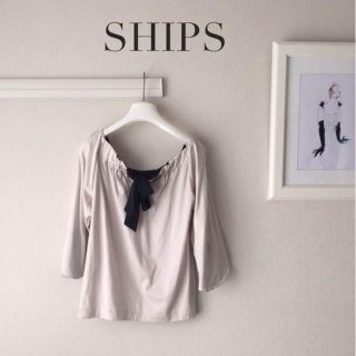 シップス(SHIPS)のSHIPS バックリボンカットソー(カットソー(長袖/七分))