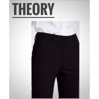 セオリー(theory)の2019年 Theory 定価3万円 ブラックパンツ (カジュアルパンツ)
