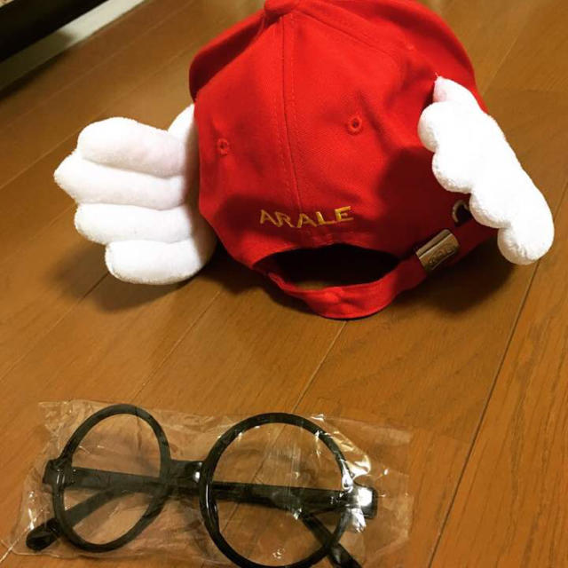 眼鏡つき アラレちゃんコスプレ帽子 レディースの帽子(キャップ)の商品写真