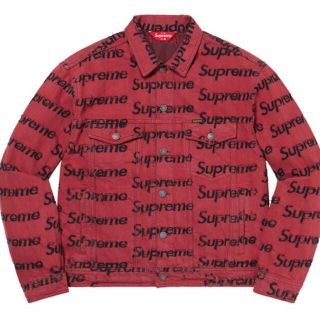 シュプリーム(Supreme)のFrayed Logos Denim Trucker Jacket(Gジャン/デニムジャケット)