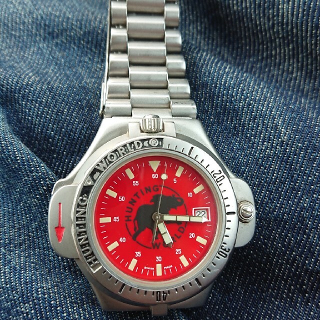 HUNTING WORLD(ハンティングワールド)のハンティングワールド腕時計 ジャンク メンズの時計(腕時計(アナログ))の商品写真