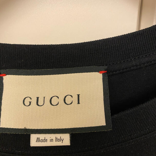 Gucci(グッチ)のメタリック GUCCI ロゴ T シャツ オーバーサイズ 黒 メンズのトップス(Tシャツ/カットソー(半袖/袖なし))の商品写真