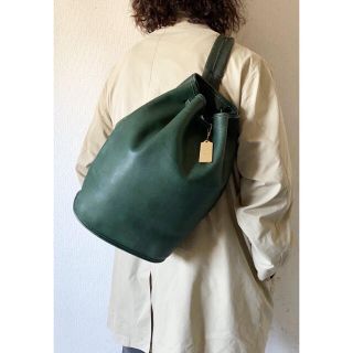 一点物　vintage OLD coach バケツ　バッグ