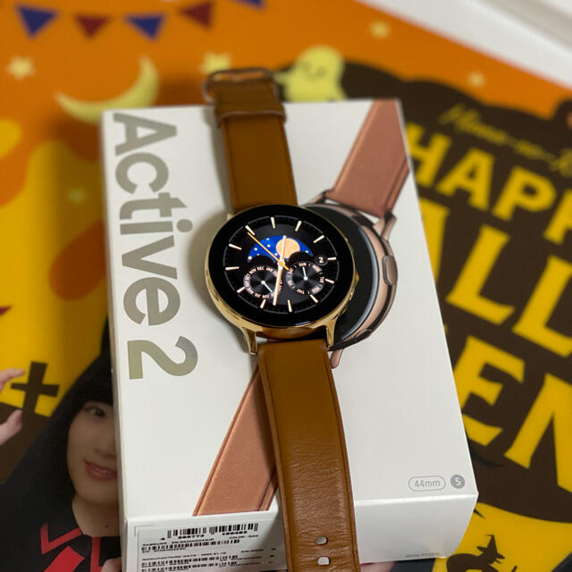 入園入学祝い Galaxy - Galaxy Watch Active2 44mm ゴールド 腕時計(デジタル)