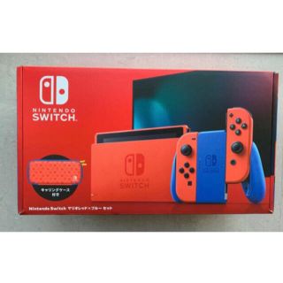 ニンテンドースイッチ(Nintendo Switch)の新品未開封　任天堂　ニンテンドースイッチ　マリオブルーレッド　本体　送料込み(家庭用ゲーム機本体)